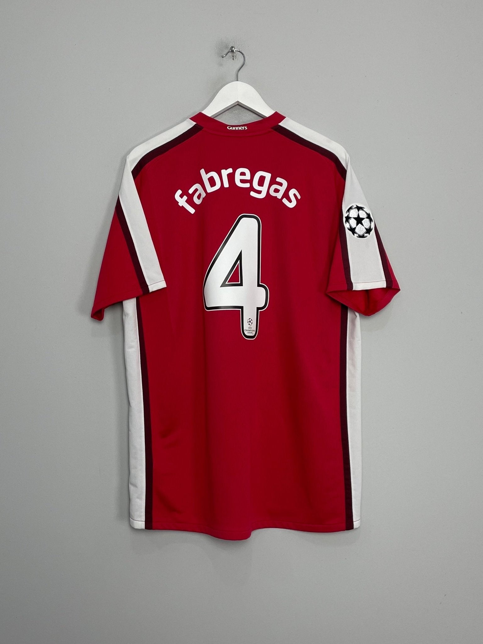 Shop 2008/10 ARSENAL FABREGAS #4 C/L HOME SHIRT (XL) NIKE, classic football shirts, vintage football shirts & retro soccer jerseys at Cult Kits