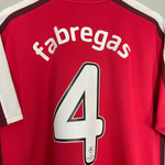 Shop 2008/10 ARSENAL FABREGAS #4 C/L HOME SHIRT (XL) NIKE, classic football shirts, vintage football shirts & retro soccer jerseys at Cult Kits