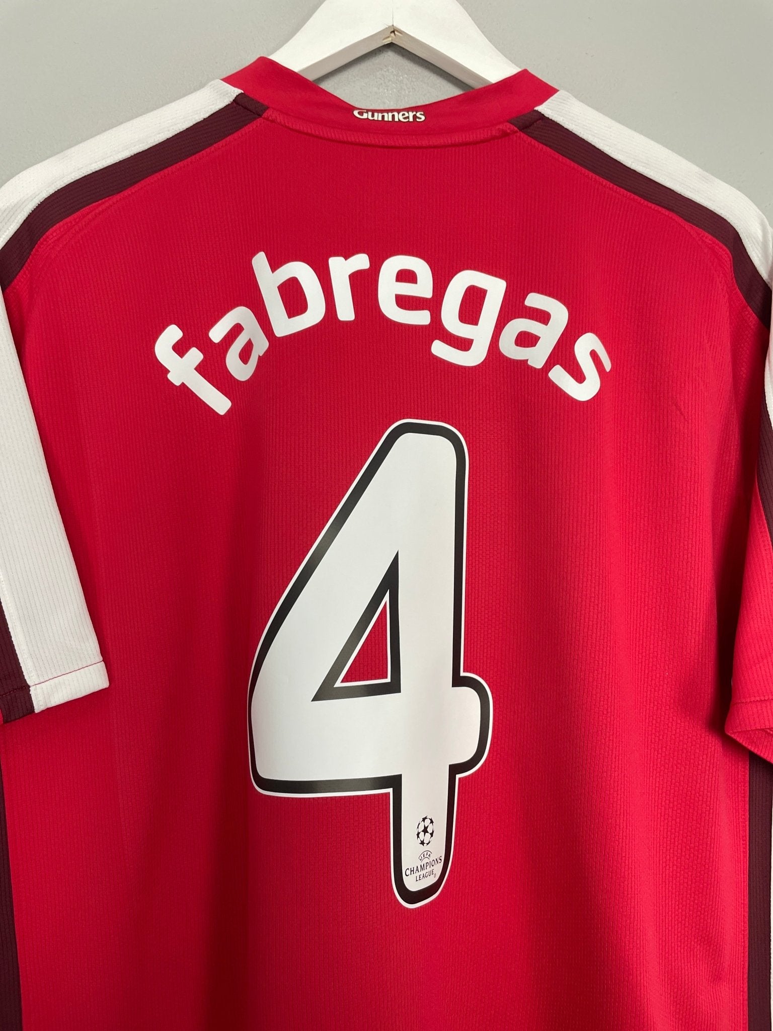 Shop 2008/10 ARSENAL FABREGAS #4 C/L HOME SHIRT (XL) NIKE, classic football shirts, vintage football shirts & retro soccer jerseys at Cult Kits