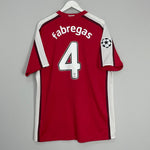 Shop 2008/10 ARSENAL FABREGAS #4 C/L HOME SHIRT (XL) NIKE, classic football shirts, vintage football shirts & retro soccer jerseys at Cult Kits