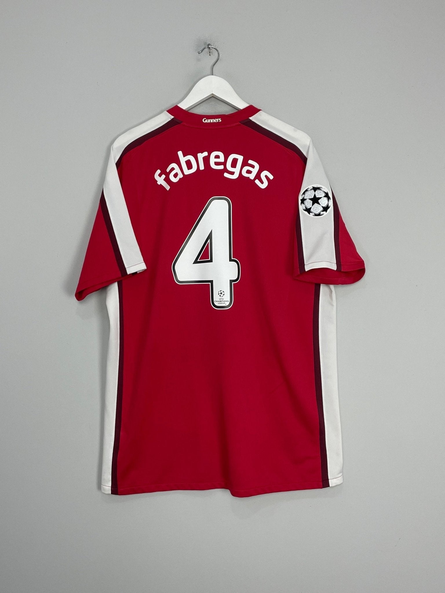 Shop 2008/10 ARSENAL FABREGAS #4 C/L HOME SHIRT (XL) NIKE, classic football shirts, vintage football shirts & retro soccer jerseys at Cult Kits