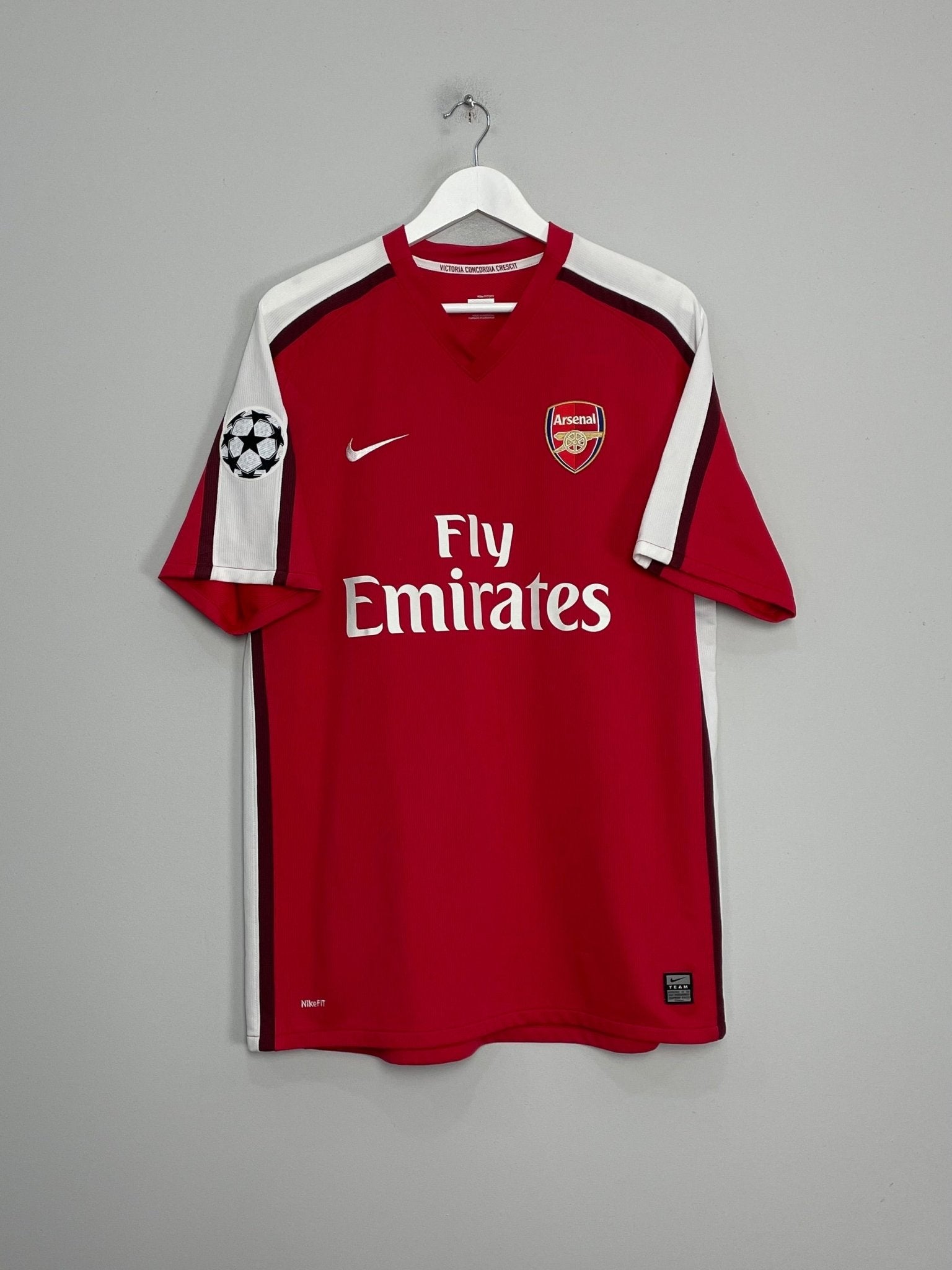 Shop 2008/10 ARSENAL FABREGAS #4 C/L HOME SHIRT (XL) NIKE, classic football shirts, vintage football shirts & retro soccer jerseys at Cult Kits