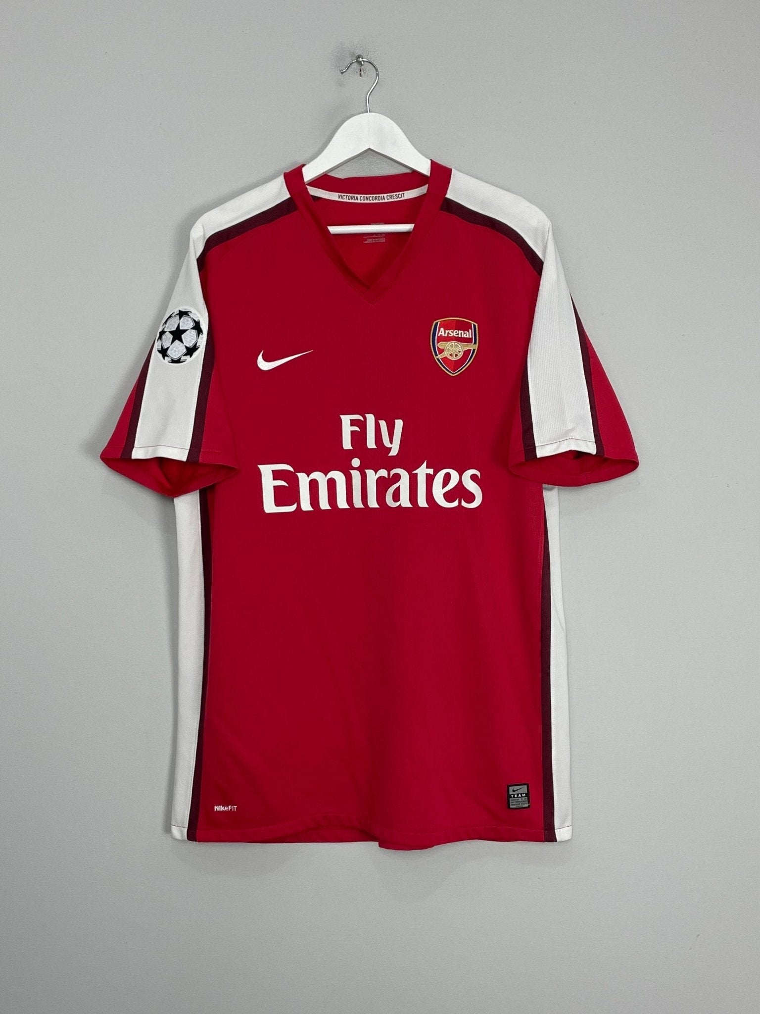Shop 2008/10 ARSENAL FABREGAS #4 C/L HOME SHIRT (XL) NIKE, classic football shirts, vintage football shirts & retro soccer jerseys at Cult Kits