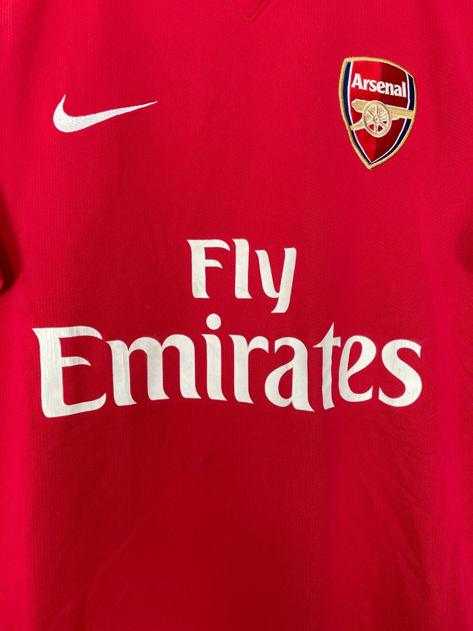 Shop 2008/10 ARSENAL FABREGAS #4 HOME SHIRT (M) NIKE, classic football shirts, vintage football shirts & retro soccer jerseys at Cult Kits