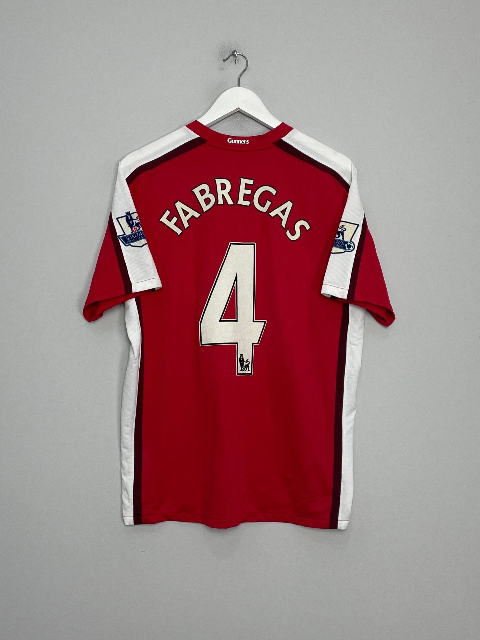 Shop 2008/10 ARSENAL FABREGAS #4 HOME SHIRT (M) NIKE, classic football shirts, vintage football shirts & retro soccer jerseys at Cult Kits