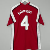 Shop 2008/10 ARSENAL FABREGAS #4 HOME SHIRT (M) NIKE, classic football shirts, vintage football shirts & retro soccer jerseys at Cult Kits