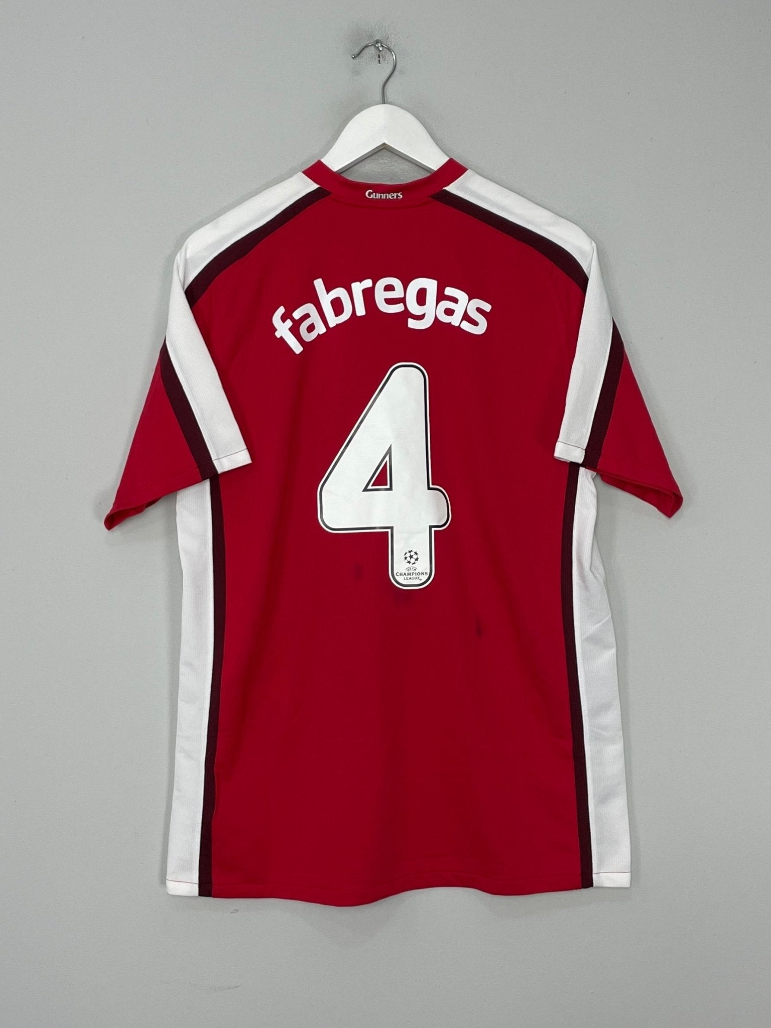 Shop 2008/10 ARSENAL FABREGAS #4 HOME SHIRT (M) NIKE, classic football shirts, vintage football shirts & retro soccer jerseys at Cult Kits