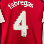 Shop 2008/10 ARSENAL FABREGAS #4 HOME SHIRT (M) NIKE, classic football shirts, vintage football shirts & retro soccer jerseys at Cult Kits