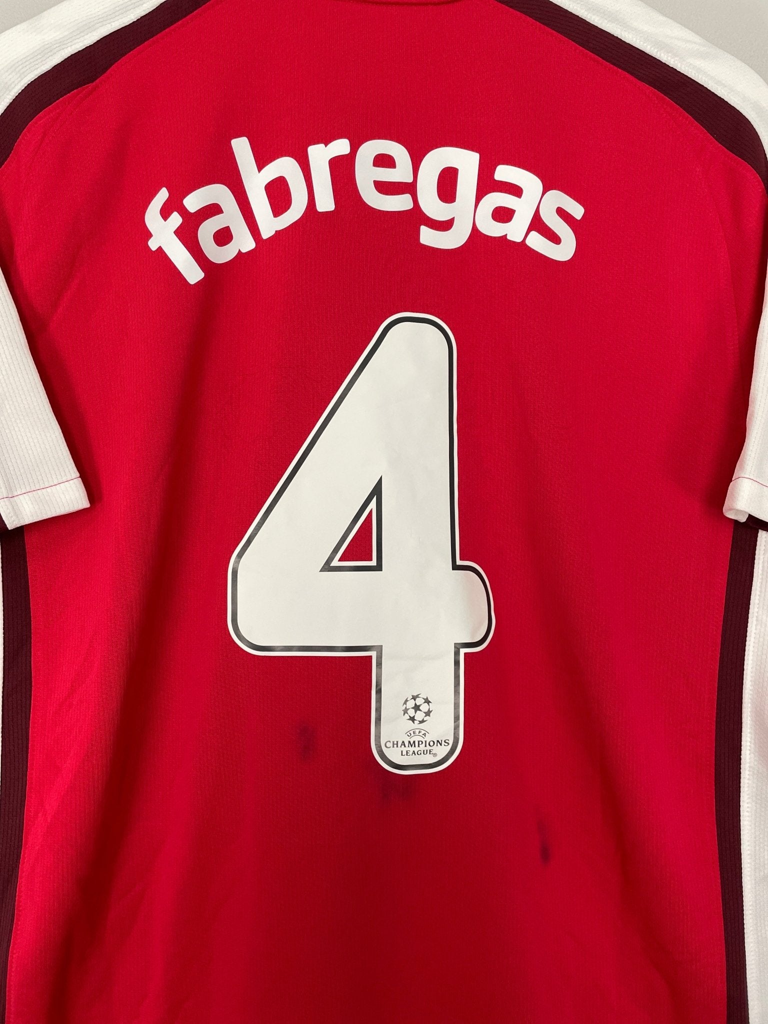 Shop 2008/10 ARSENAL FABREGAS #4 HOME SHIRT (M) NIKE, classic football shirts, vintage football shirts & retro soccer jerseys at Cult Kits