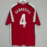 Shop 2008/10 ARSENAL FABREGAS #4 HOME SHIRT (XL) NIKE, classic football shirts, vintage football shirts & retro soccer jerseys at Cult Kits