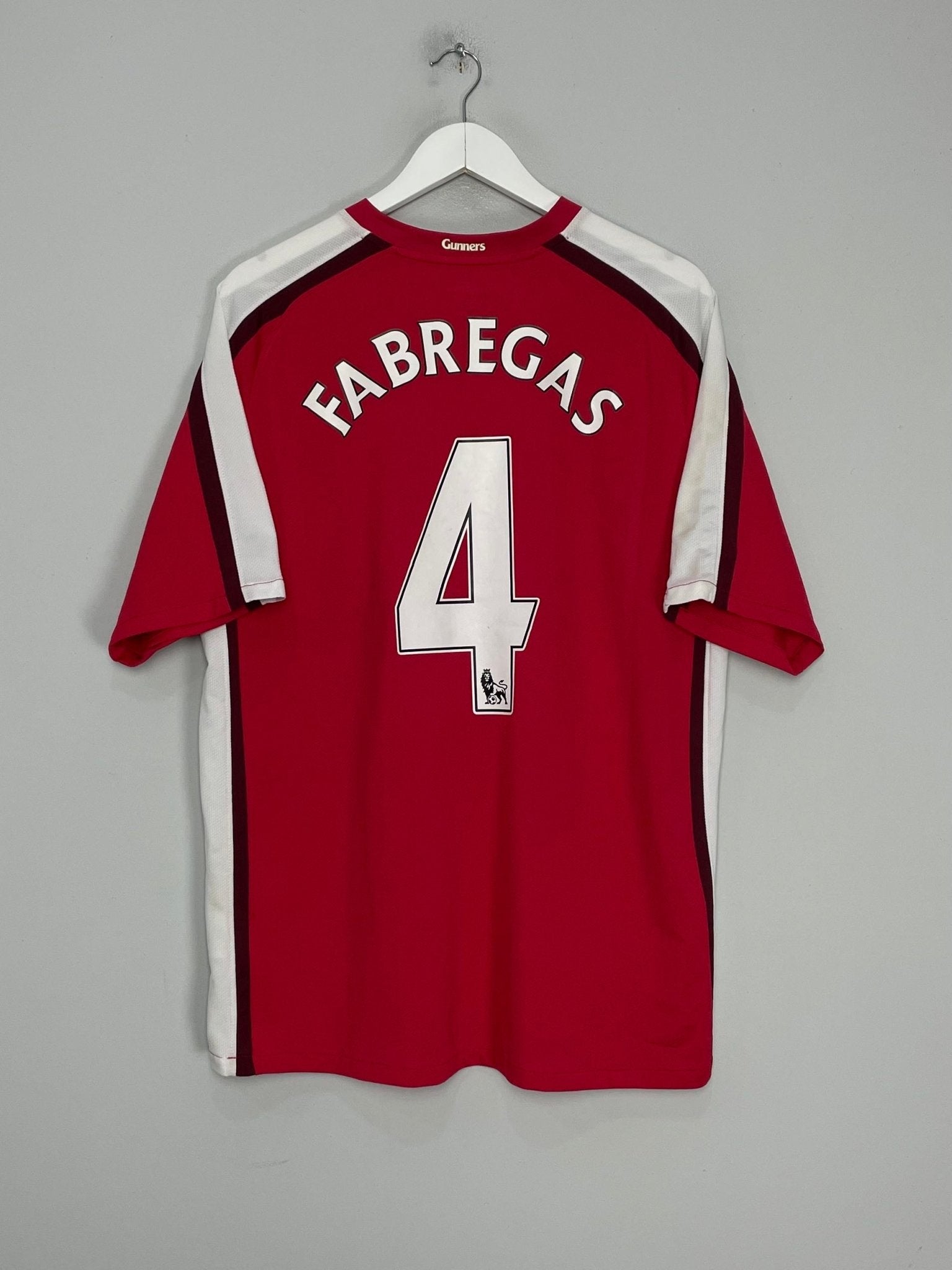 Shop 2008/10 ARSENAL FABREGAS #4 HOME SHIRT (XL) NIKE, classic football shirts, vintage football shirts & retro soccer jerseys at Cult Kits
