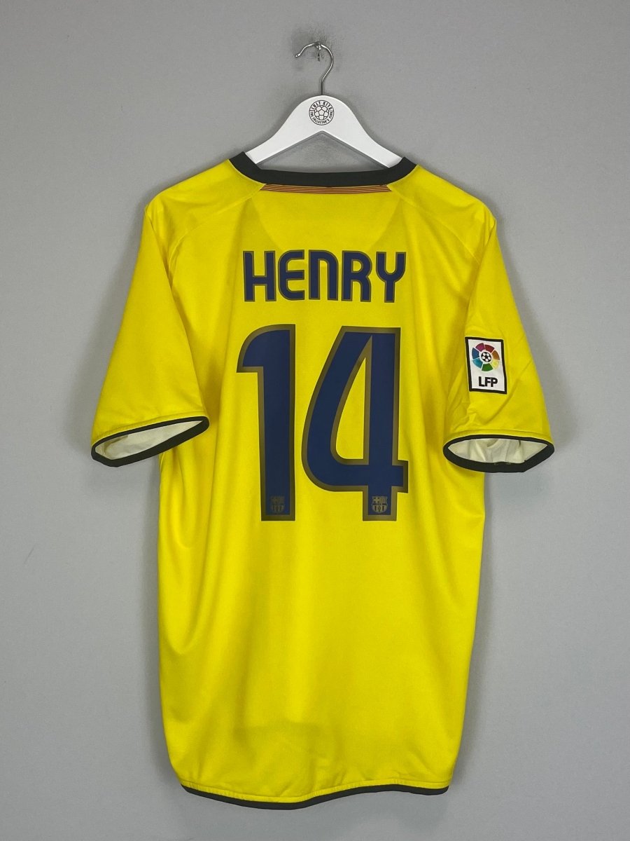 2008/10 BARCELONA HENRY 14 AWAY SHIRT (L) NIKE - Cult Kits - Large - Buy Vintage Football Shirts, Authentic Retro Football Shirts For Sale, Classic Football Shirts & Soccer Jersey