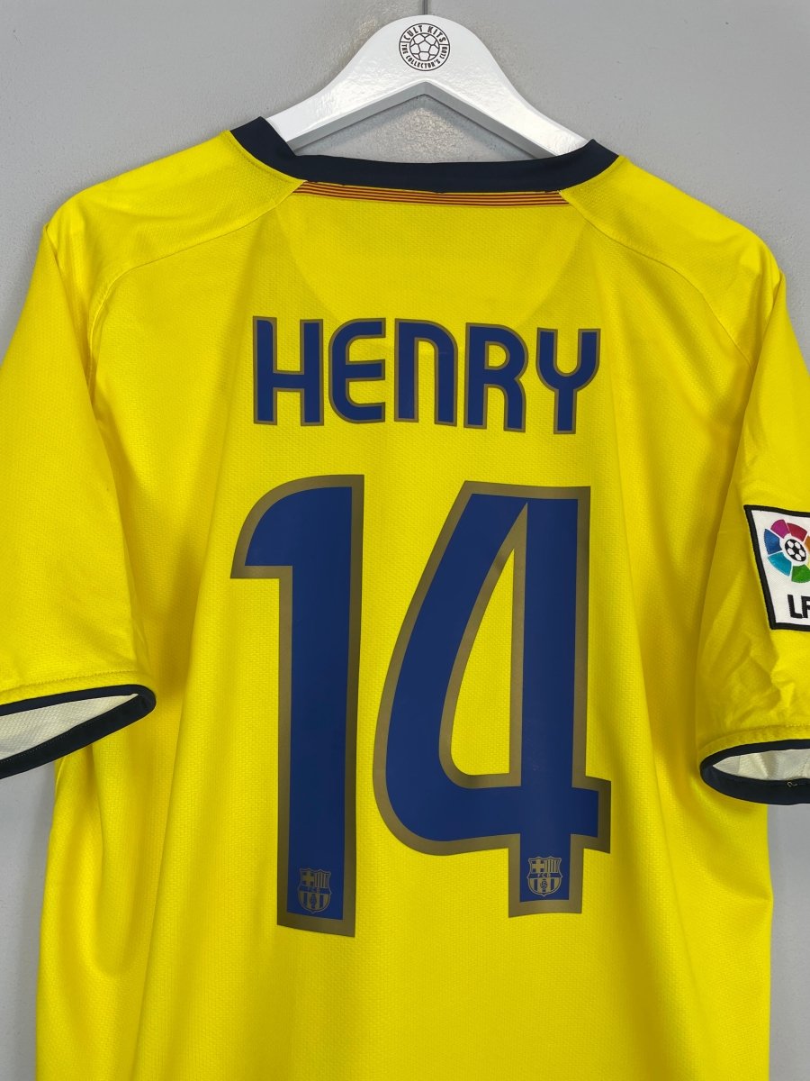 2008/10 BARCELONA HENRY 14 AWAY SHIRT (L) NIKE - Cult Kits - Large - Buy Vintage Football Shirts, Authentic Retro Football Shirts For Sale, Classic Football Shirts & Soccer Jersey