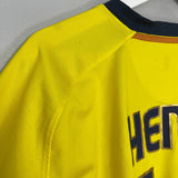 Shop 2008/10 BARCELONA HENRY #14 L/S AWAY SHIRT (XL) NIKE, classic football shirts, vintage football shirts & retro soccer jerseys at Cult Kits