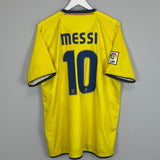 Shop 2008/10 BARCELONA MESSI #10 AWAY SHIRT (XL) NIKE, classic football shirts, vintage football shirts & retro soccer jerseys at Cult Kits