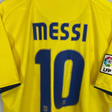 Shop 2008/10 BARCELONA MESSI #10 AWAY SHIRT (XL) NIKE, classic football shirts, vintage football shirts & retro soccer jerseys at Cult Kits