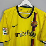 Shop 2008/10 BARCELONA MESSI #10 AWAY SHIRT (XL) NIKE, classic football shirts, vintage football shirts & retro soccer jerseys at Cult Kits