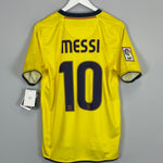 Shop 2008/10 BARCELONA MESSI #10 *BNWT* AWAY SHIRT (S) NIKE, classic football shirts, vintage football shirts & retro soccer jerseys at Cult Kits