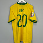 Shop 2008/10 BRAZIL CIRO #20 *SIGNED* HOME SHIRT (M) NIKE, classic football shirts, vintage football shirts & retro soccer jerseys at Cult Kits