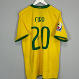 Shop 2008/10 BRAZIL CIRO #20 *SIGNED* HOME SHIRT (M) NIKE, classic football shirts, vintage football shirts & retro soccer jerseys at Cult Kits