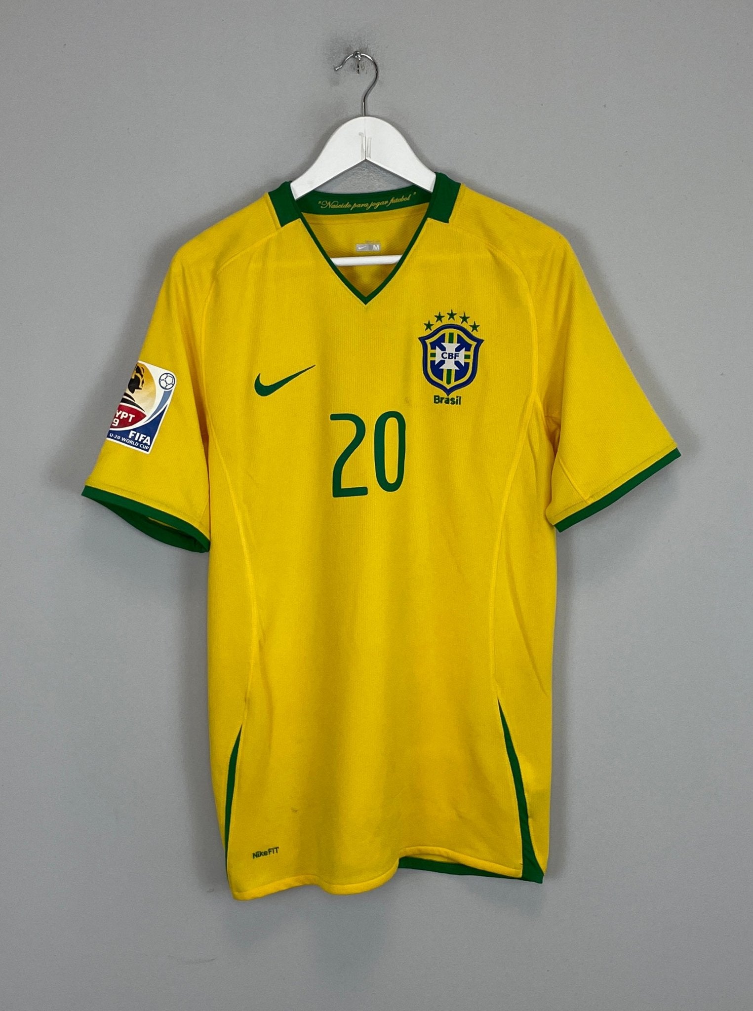 Shop 2008/10 BRAZIL CIRO #20 *SIGNED* HOME SHIRT (M) NIKE, classic football shirts, vintage football shirts & retro soccer jerseys at Cult Kits