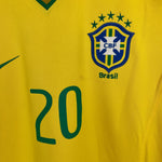 Shop 2008/10 BRAZIL CIRO #20 *SIGNED* HOME SHIRT (M) NIKE, classic football shirts, vintage football shirts & retro soccer jerseys at Cult Kits