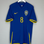Shop 2008/10 BRAZIL KAKA #8 AWAY SHIRT (M) NIKE, classic football shirts, vintage football shirts & retro soccer jerseys at Cult Kits