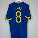 Shop 2008/10 BRAZIL KAKA #8 AWAY SHIRT (M) NIKE, classic football shirts, vintage football shirts & retro soccer jerseys at Cult Kits