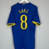 Shop 2008/10 BRAZIL KAKA #8 AWAY SHIRT (M) NIKE, classic football shirts, vintage football shirts & retro soccer jerseys at Cult Kits