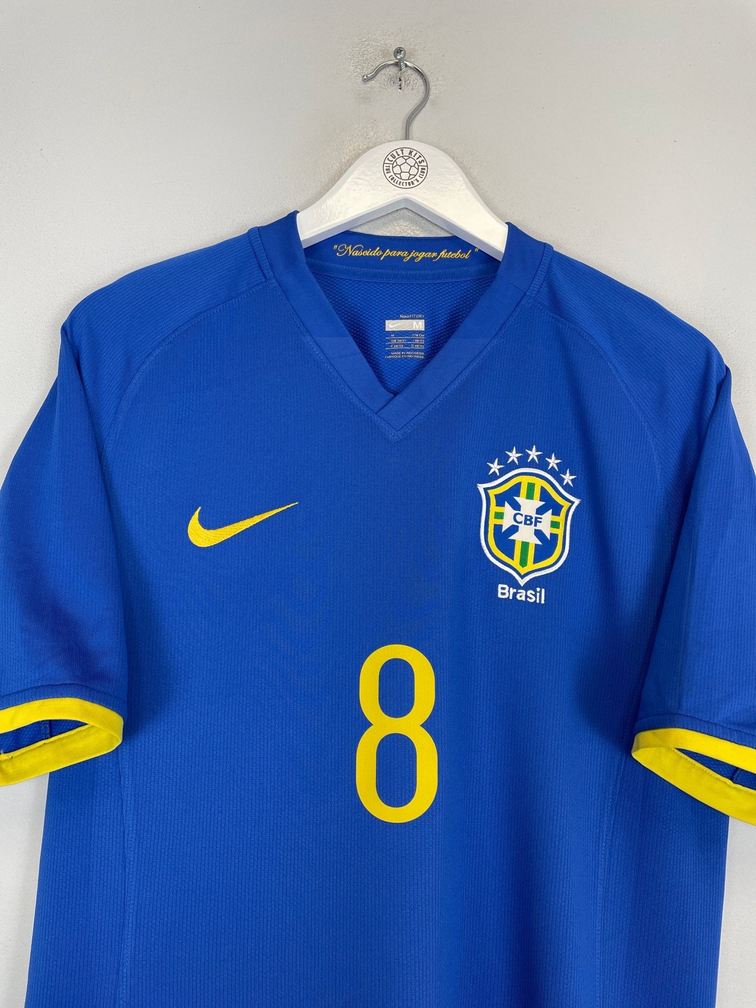 Shop 2008/10 BRAZIL KAKA #8 AWAY SHIRT (M) NIKE, classic football shirts, vintage football shirts & retro soccer jerseys at Cult Kits