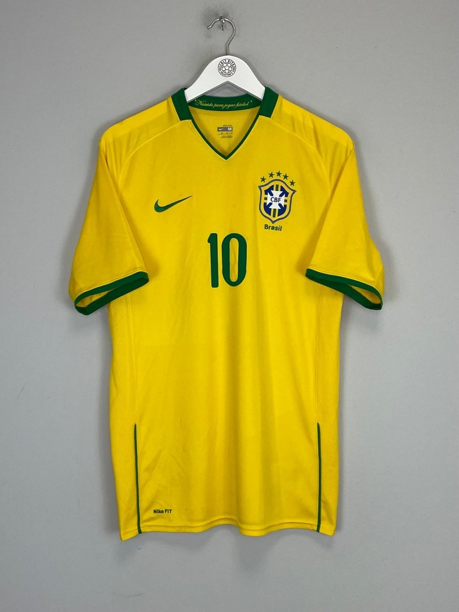 2008/10 BRAZIL RONALDINHO 10 HOME SHIRT (M) NIKE - Cult Kits - Medium - Buy Vintage Football Shirts, Authentic Retro Football Shirts For Sale, Classic Football Shirts & Soccer Jersey