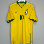 2008/10 BRAZIL RONALDINHO 10 HOME SHIRT (M) NIKE - Cult Kits - Medium - Buy Vintage Football Shirts, Authentic Retro Football Shirts For Sale, Classic Football Shirts & Soccer Jersey