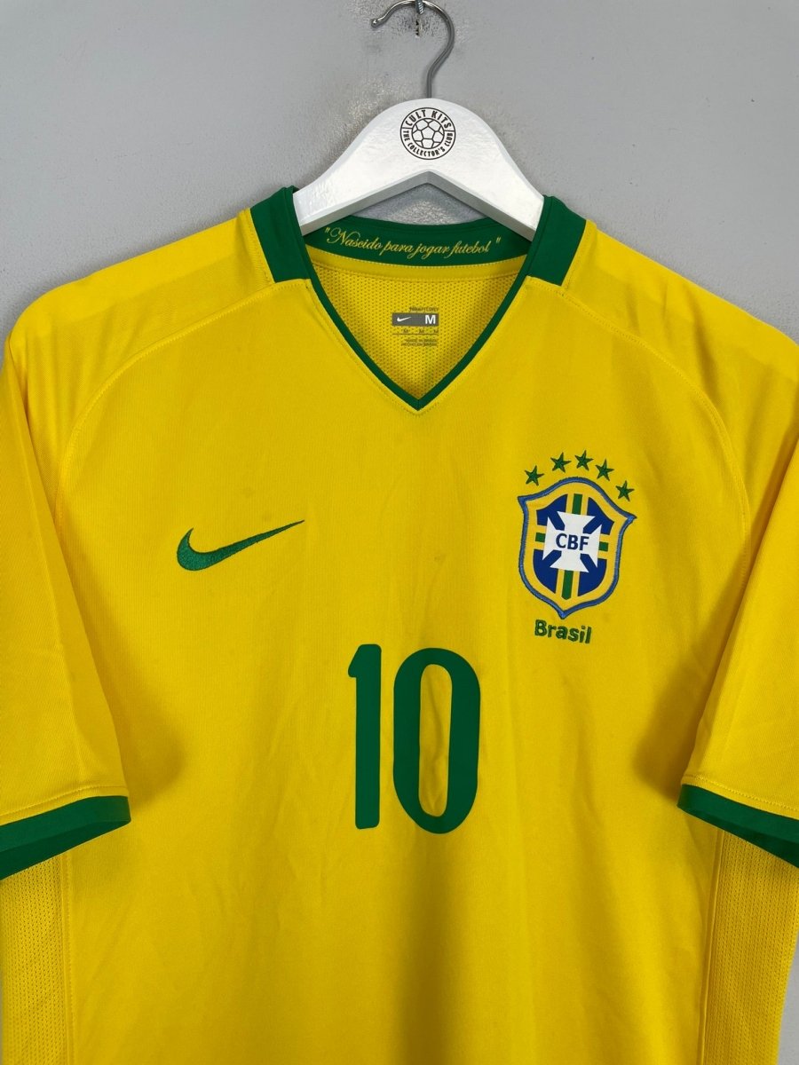 2008/10 BRAZIL RONALDINHO 10 HOME SHIRT (M) NIKE - Cult Kits - Medium - Buy Vintage Football Shirts, Authentic Retro Football Shirts For Sale, Classic Football Shirts & Soccer Jersey