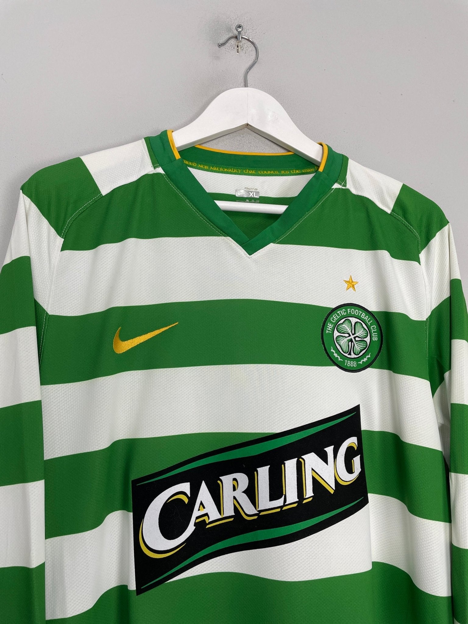 Shop 2008/10 CELTIC L/S HOME SHIRT (XL) NIKE, classic football shirts, vintage football shirts & retro soccer jerseys at Cult Kits