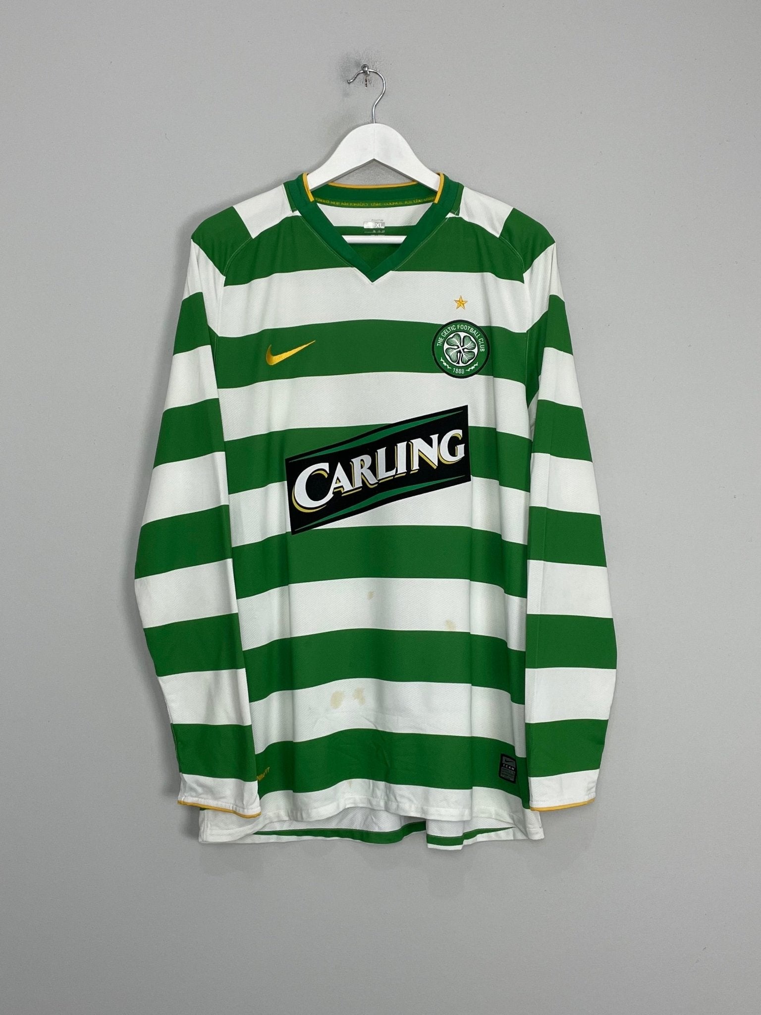 Shop 2008/10 CELTIC L/S HOME SHIRT (XL) NIKE, classic football shirts, vintage football shirts & retro soccer jerseys at Cult Kits