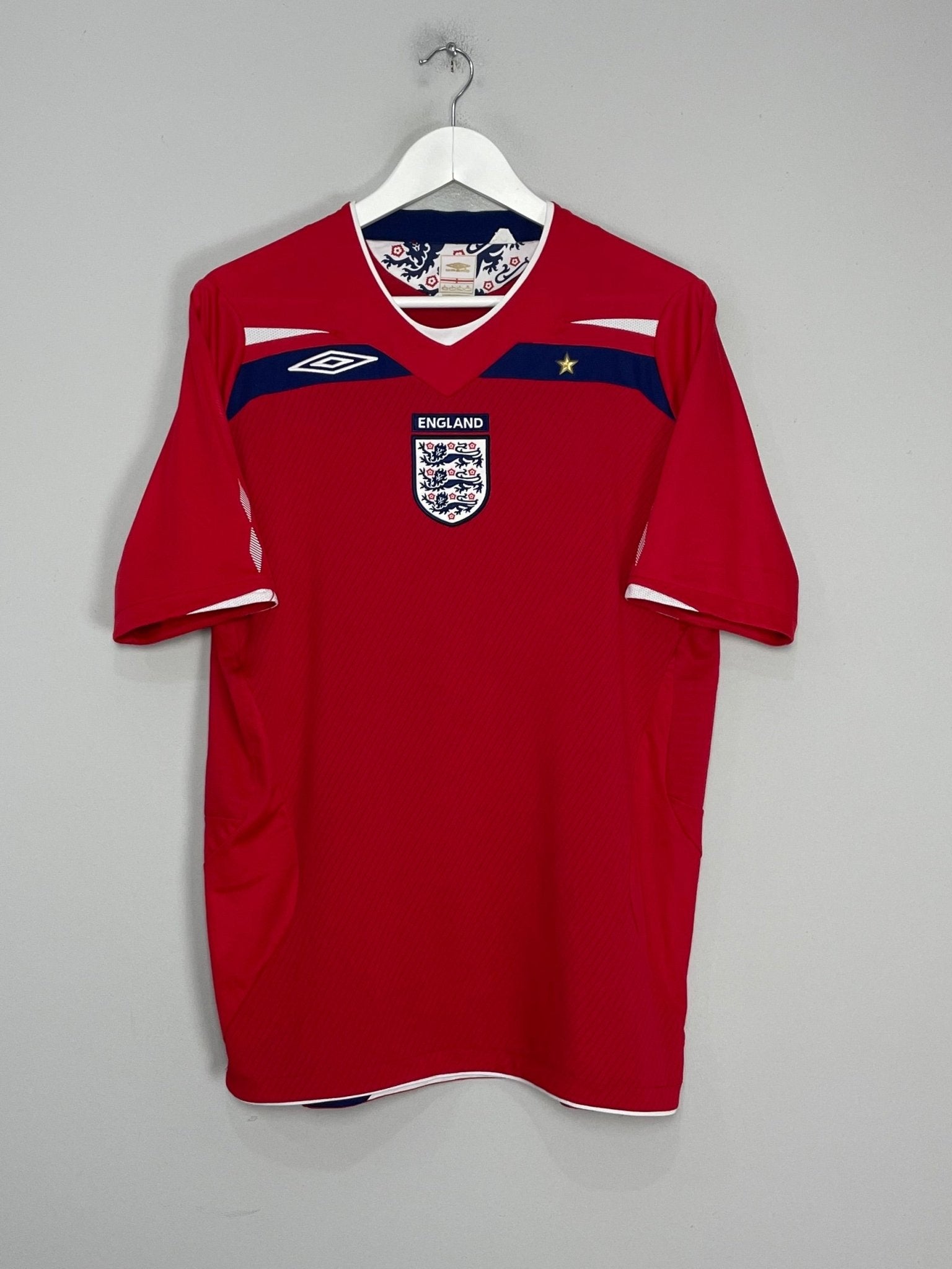 Shop 2008/10 ENGLAND AWAY SHIRT (L) UMBRO, classic football shirts, vintage football shirts & retro soccer jerseys at Cult Kits