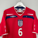 Shop 2008/10 ENGLAND TERRY #6 AWAY SHIRT (XL) UMBRO, classic football shirts, vintage football shirts & retro soccer jerseys at Cult Kits