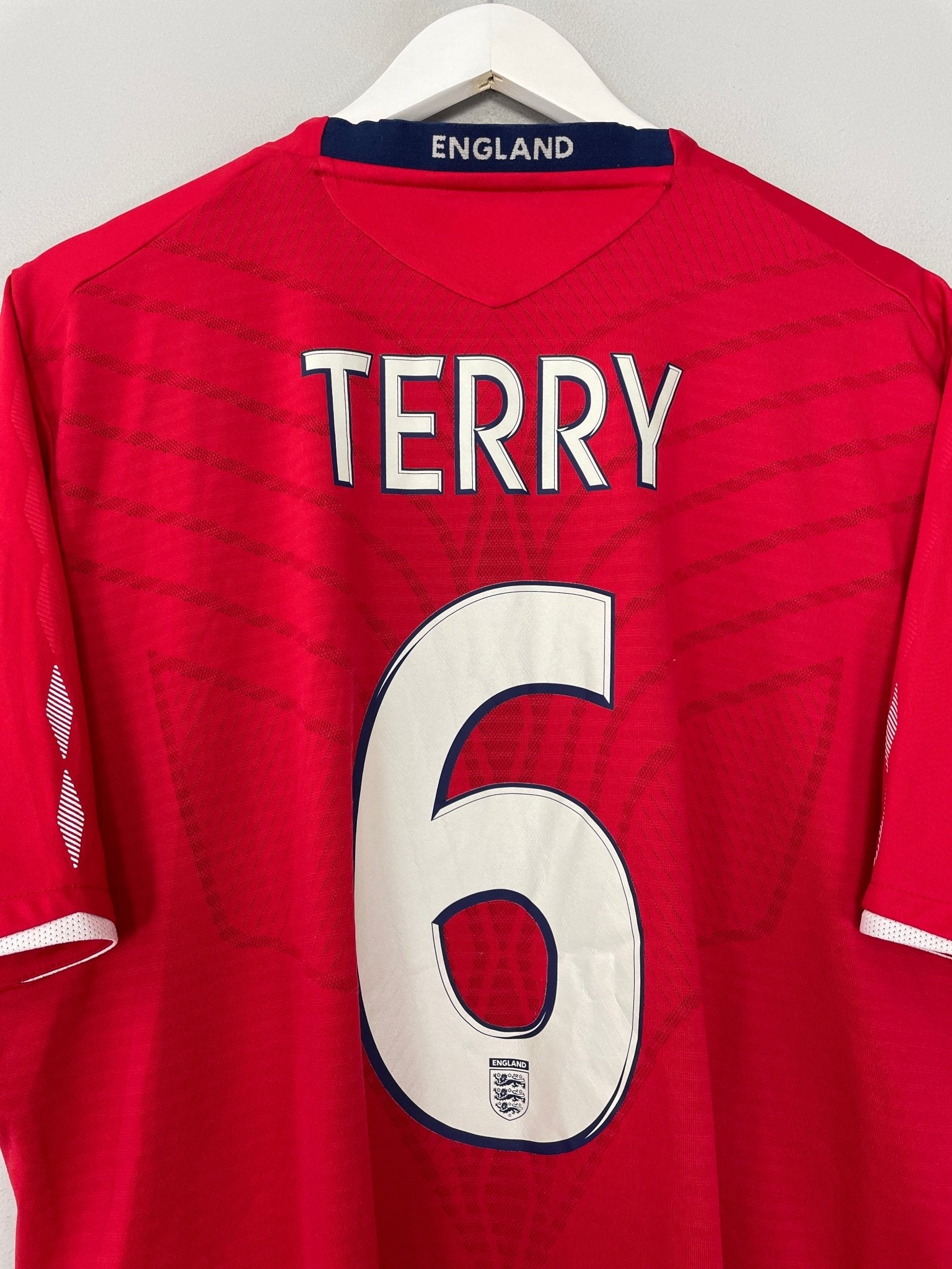 Shop 2008/10 ENGLAND TERRY #6 AWAY SHIRT (XL) UMBRO, classic football shirts, vintage football shirts & retro soccer jerseys at Cult Kits