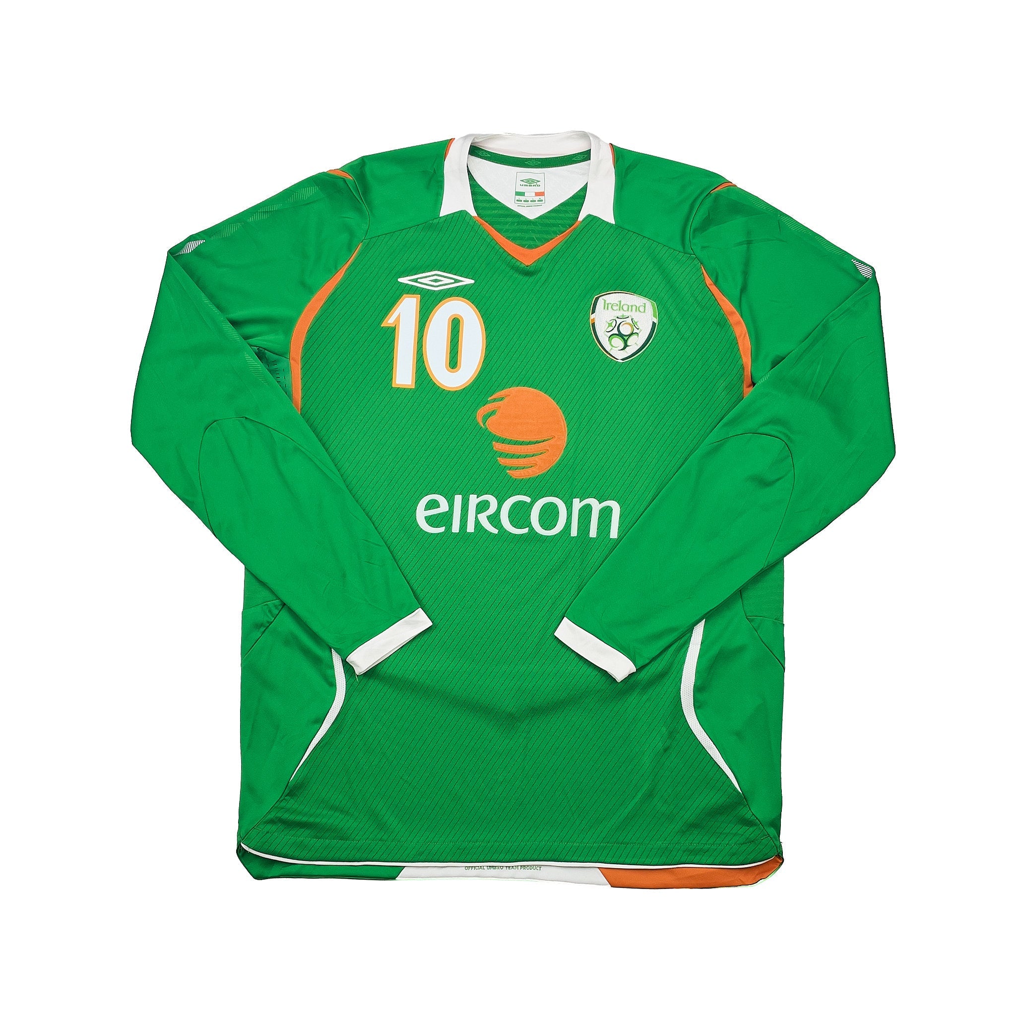 Buy 2008/10 Ireland Keane 10 L/S Home Shirt (L) Umbro ~ Free worldwide shipping available ~ Authentic Vintage Football Shirts from Cult Kits