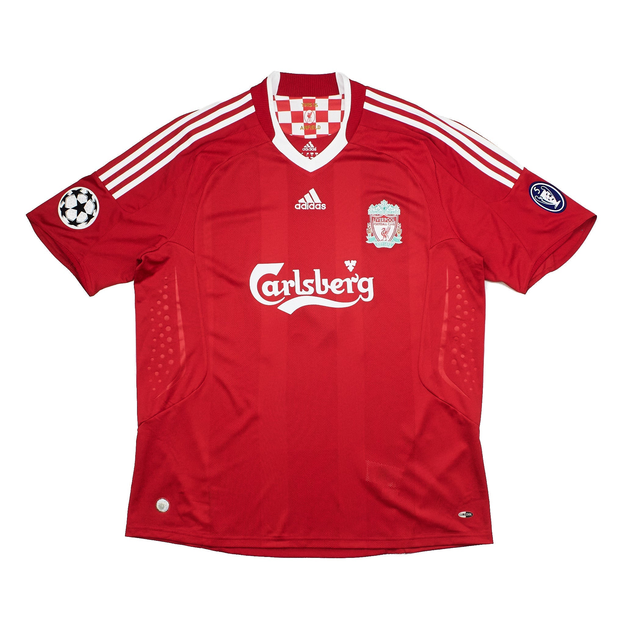 Buy 2008/10 Liverpool Alonso 14 C/L Home Shirt (XL) Adidas ~ Free worldwide shipping ~ Authentic Vintage Football Shirts from Cult Kits