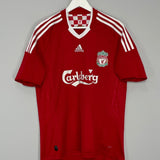 Shop 2008/10 LIVERPOOL ALONSO #14 HOME SHIRT (M) ADIDAS, classic football shirts, vintage football shirts & retro soccer jerseys at Cult Kits