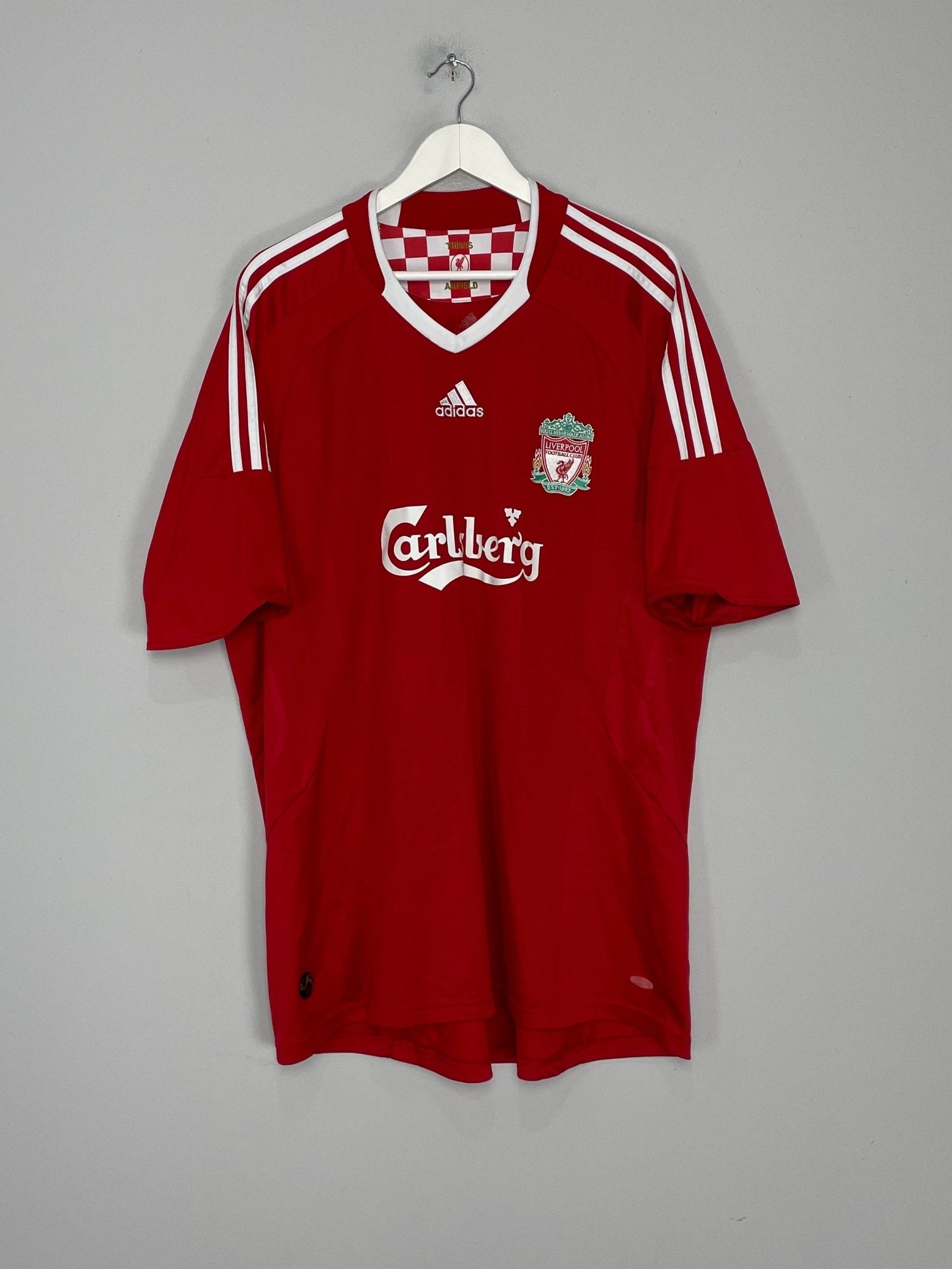 Shop 2008/10 LIVERPOOL ALONSO #14 HOME SHIRT (XXL) ADIDAS, classic football shirts, vintage football shirts & retro soccer jerseys at Cult Kits