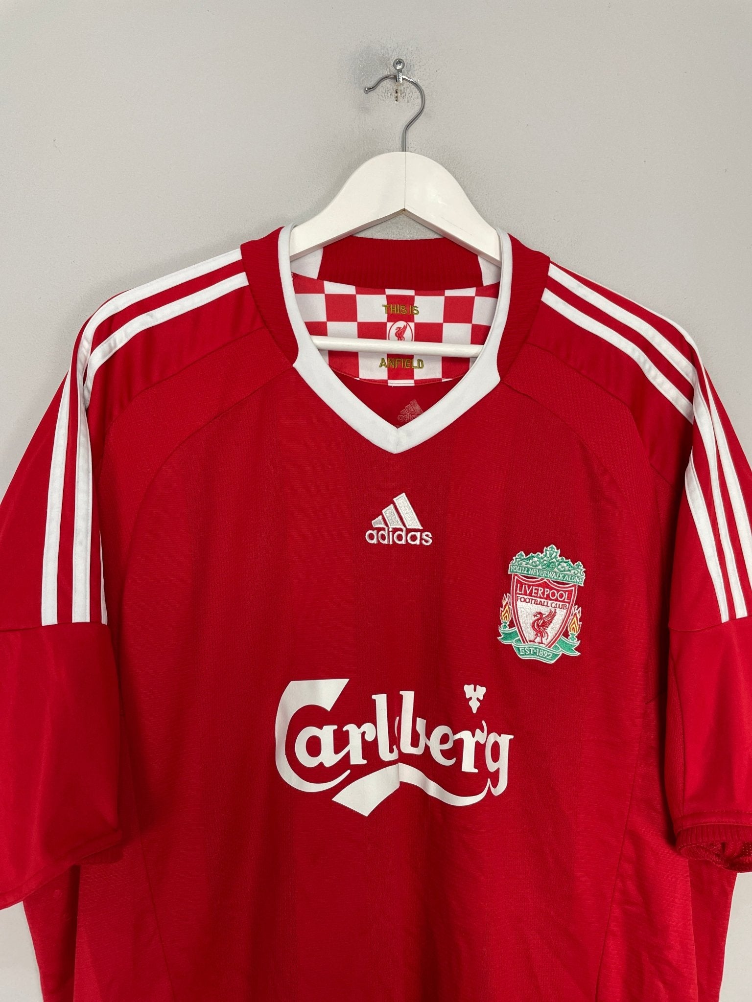 Shop 2008/10 LIVERPOOL ALONSO #14 HOME SHIRT (XXL) ADIDAS, classic football shirts, vintage football shirts & retro soccer jerseys at Cult Kits