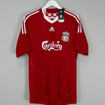 Shop 2008/10 LIVERPOOL GERRARD #8 *BNWT* HOME SHIRT (M) ADIDAS, classic football shirts, vintage football shirts & retro soccer jerseys at Cult Kits