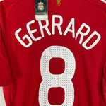 Shop 2008/10 LIVERPOOL GERRARD #8 *BNWT* HOME SHIRT (M) ADIDAS, classic football shirts, vintage football shirts & retro soccer jerseys at Cult Kits