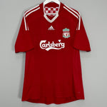 Shop 2008/10 LIVERPOOL GERRARD #8 HOME SHIRT (L) ADIDAS, classic football shirts, vintage football shirts & retro soccer jerseys at Cult Kits