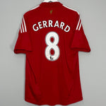 Shop 2008/10 LIVERPOOL GERRARD #8 HOME SHIRT (L) ADIDAS, classic football shirts, vintage football shirts & retro soccer jerseys at Cult Kits