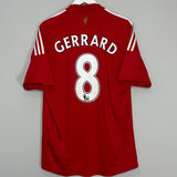 Shop 2008/10 LIVERPOOL GERRARD #8 HOME SHIRT (L) ADIDAS, classic football shirts, vintage football shirts & retro soccer jerseys at Cult Kits