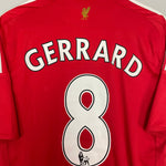 Shop 2008/10 LIVERPOOL GERRARD #8 HOME SHIRT (L) ADIDAS, classic football shirts, vintage football shirts & retro soccer jerseys at Cult Kits
