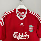 Shop 2008/10 LIVERPOOL GERRARD #8 HOME SHIRT (M) ADIDAS, classic football shirts, vintage football shirts & retro soccer jerseys at Cult Kits